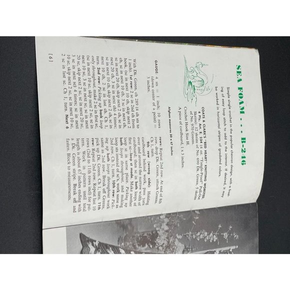 Coats & Clarks Book No. 127 Afghans Knit and Crochet 12 Different Patterns - Picture 4 of 9